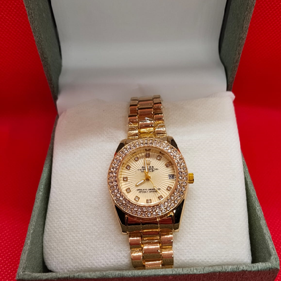 Golden Luxe Stone Watch