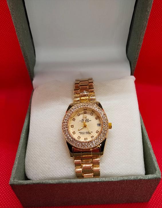 Golden Luxe Stone Watch