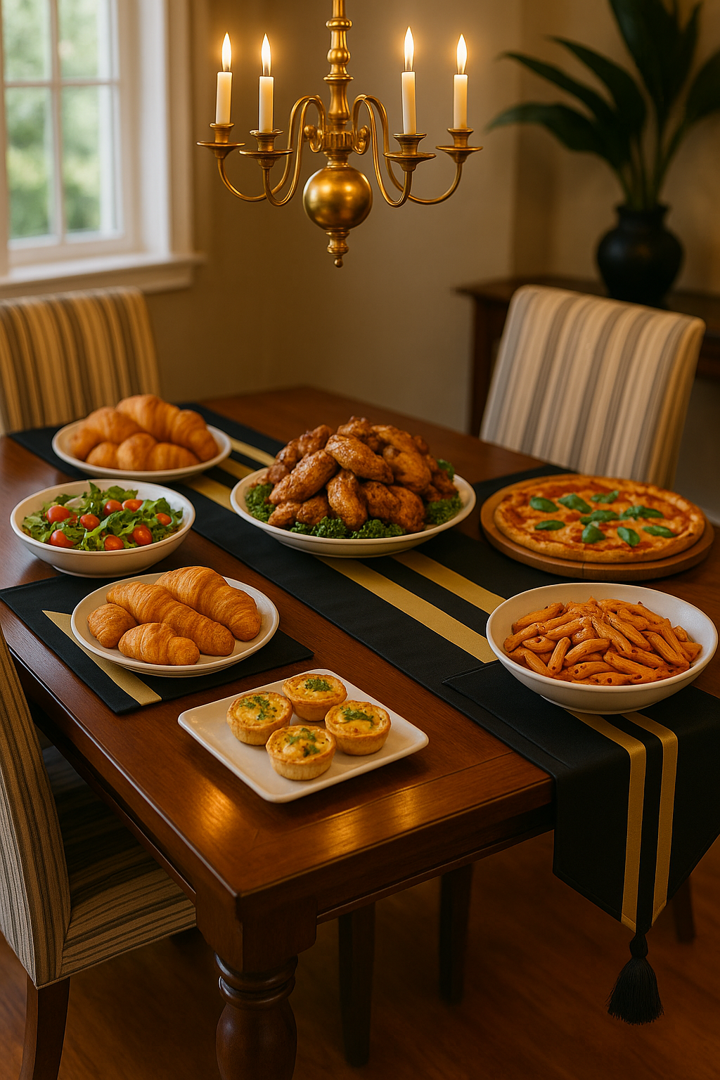 Noir Majesty Table Runner