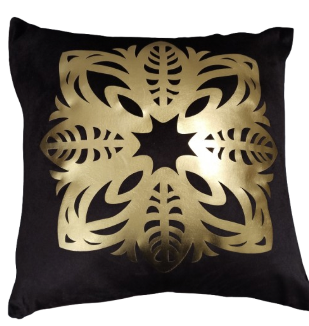 Midnight Gold Elegance Cushion