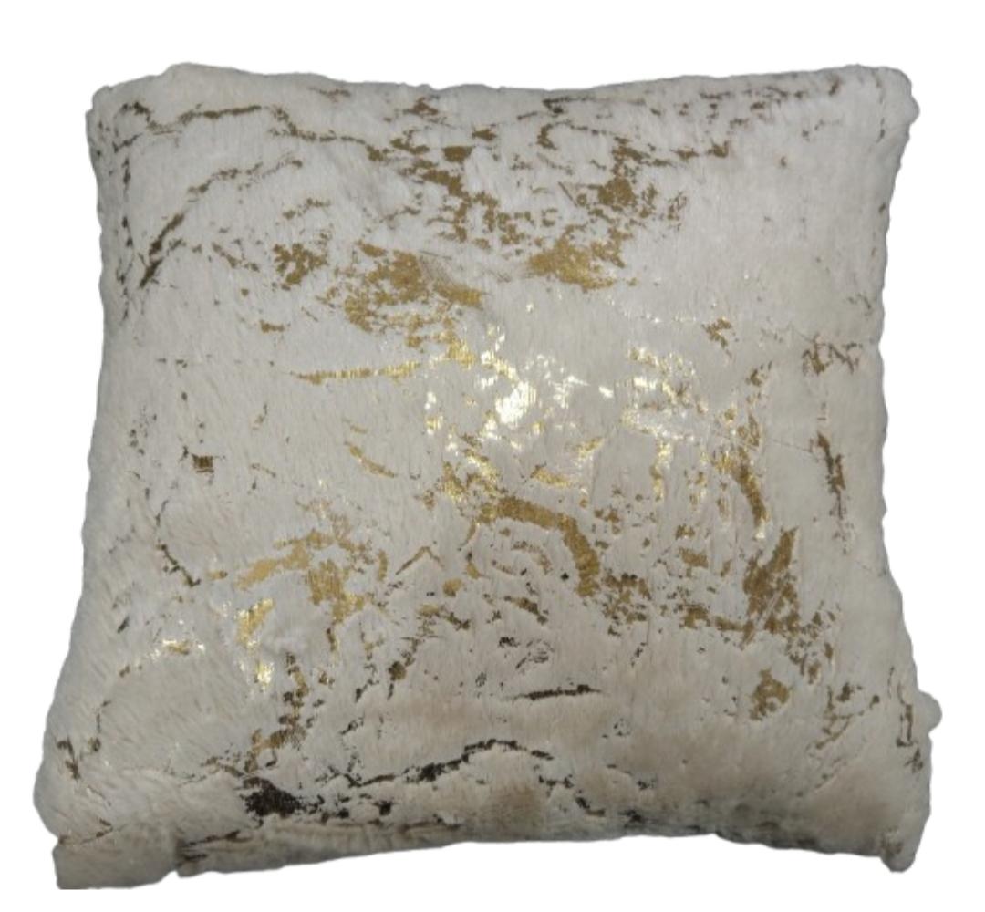 Stone Ivory Luxe Foil Cushion
