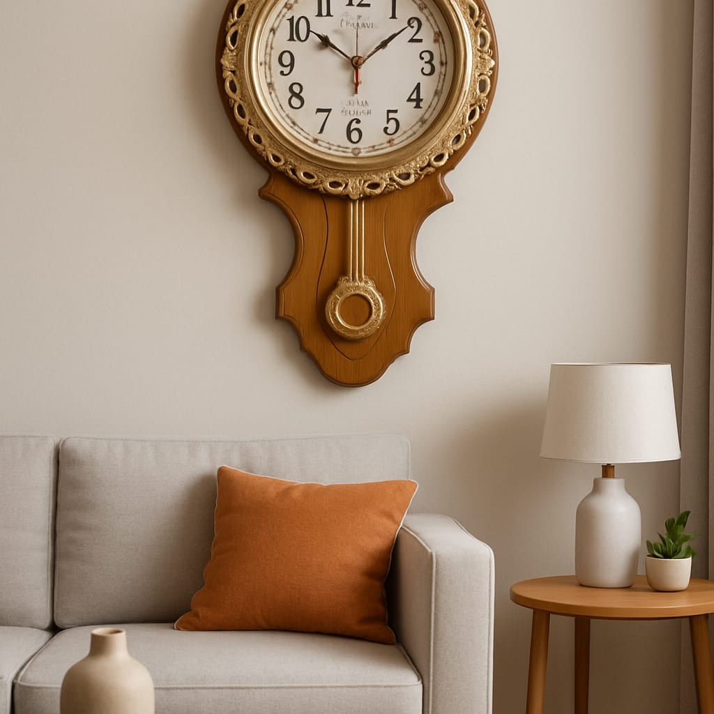 Royal Frame Wall Clock (Elegant, traditional frame style)