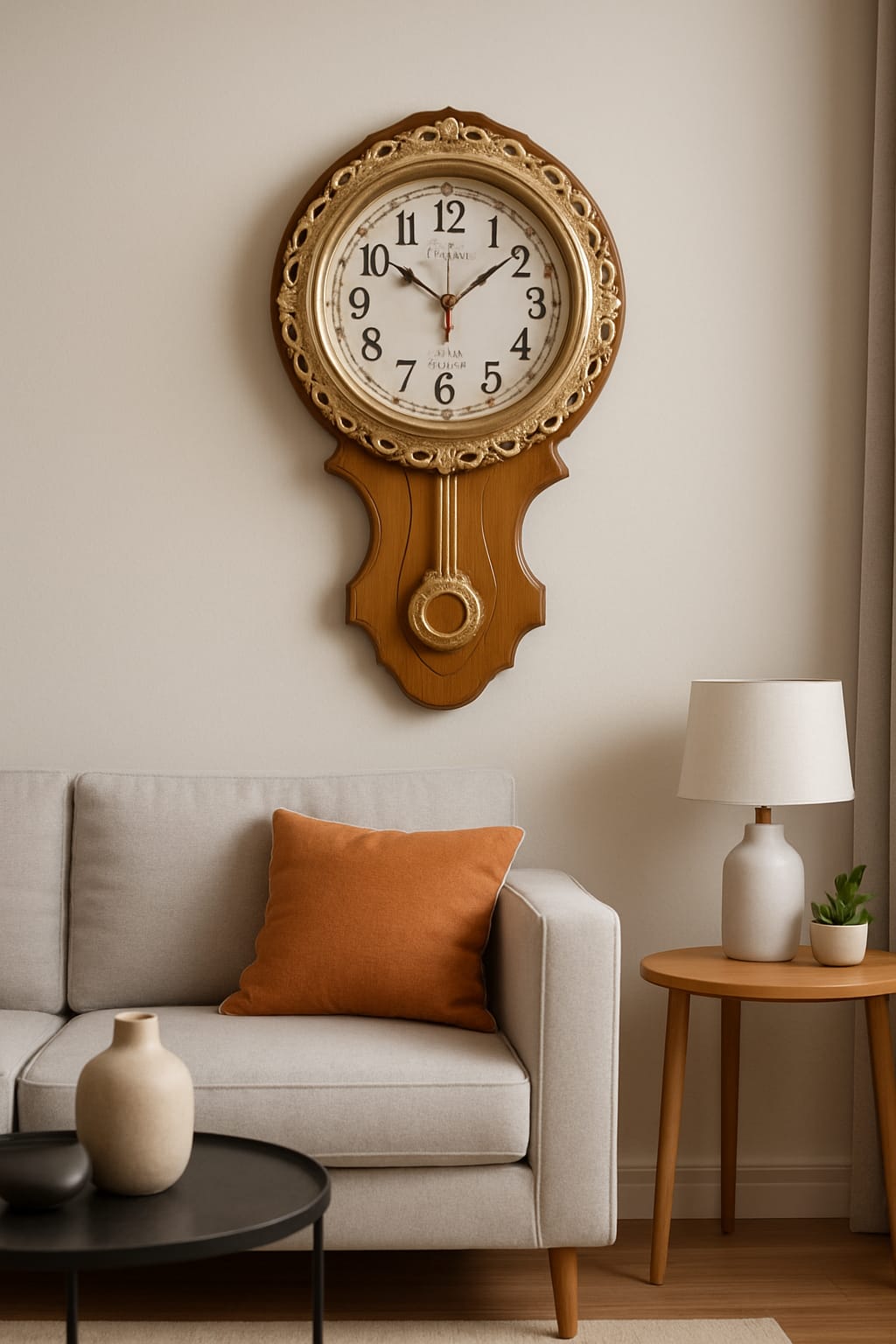 Royal Frame Wall Clock (Elegant, traditional frame style)