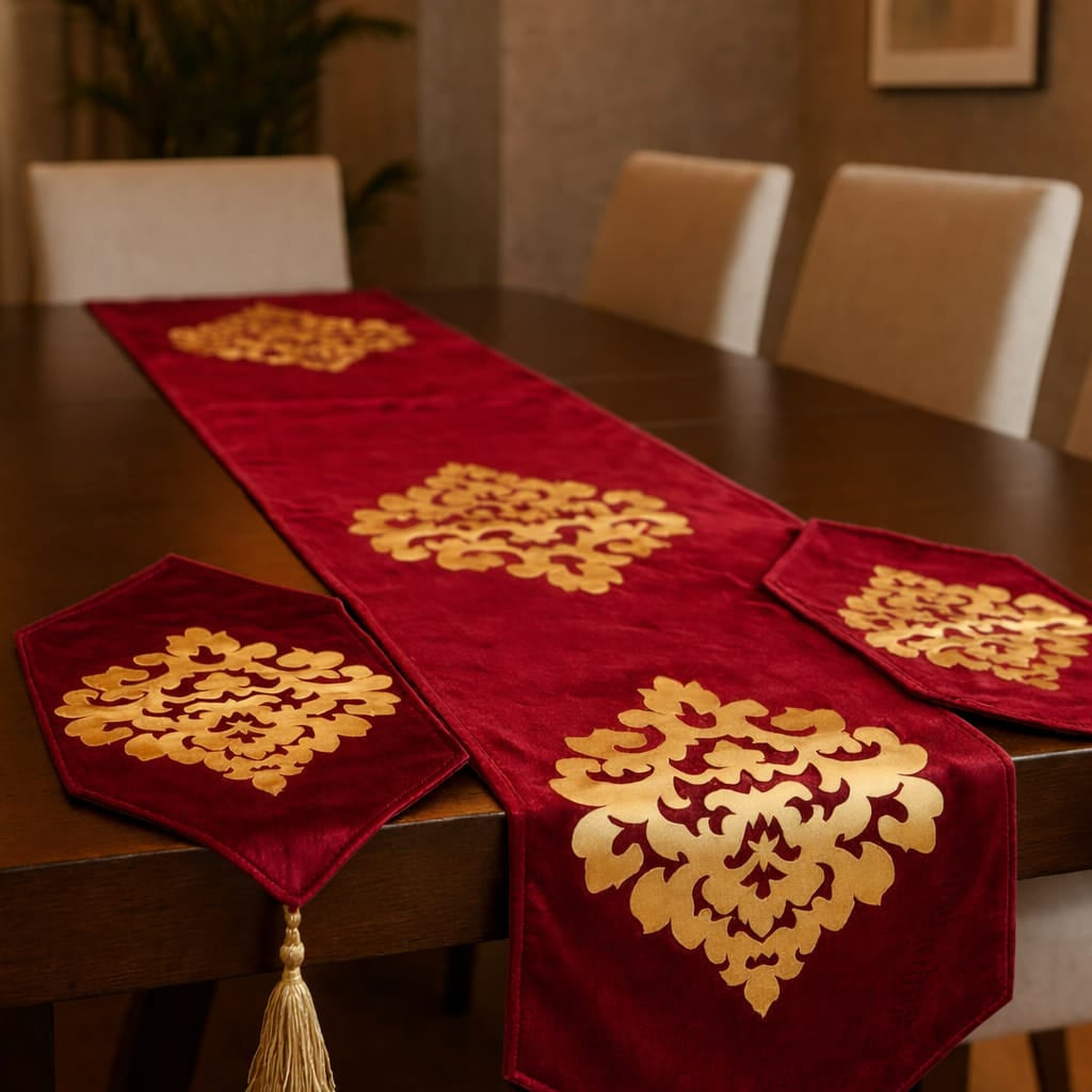 Crimson Royale Table Runner