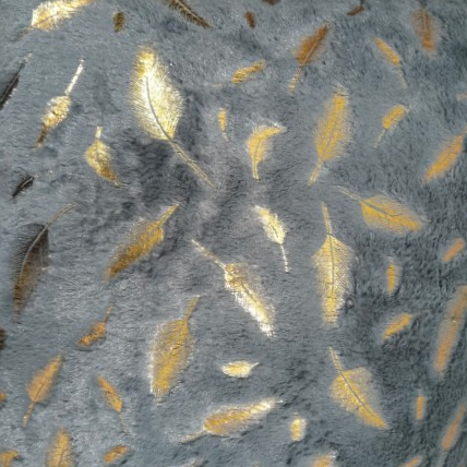 Silver Mist Gold Foil Cushion