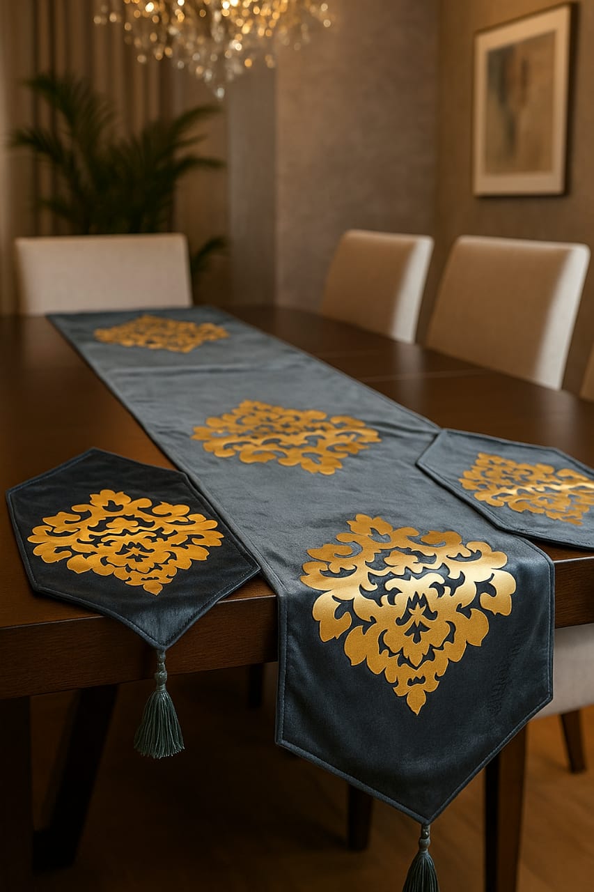 Silver crest Gold Table Runner