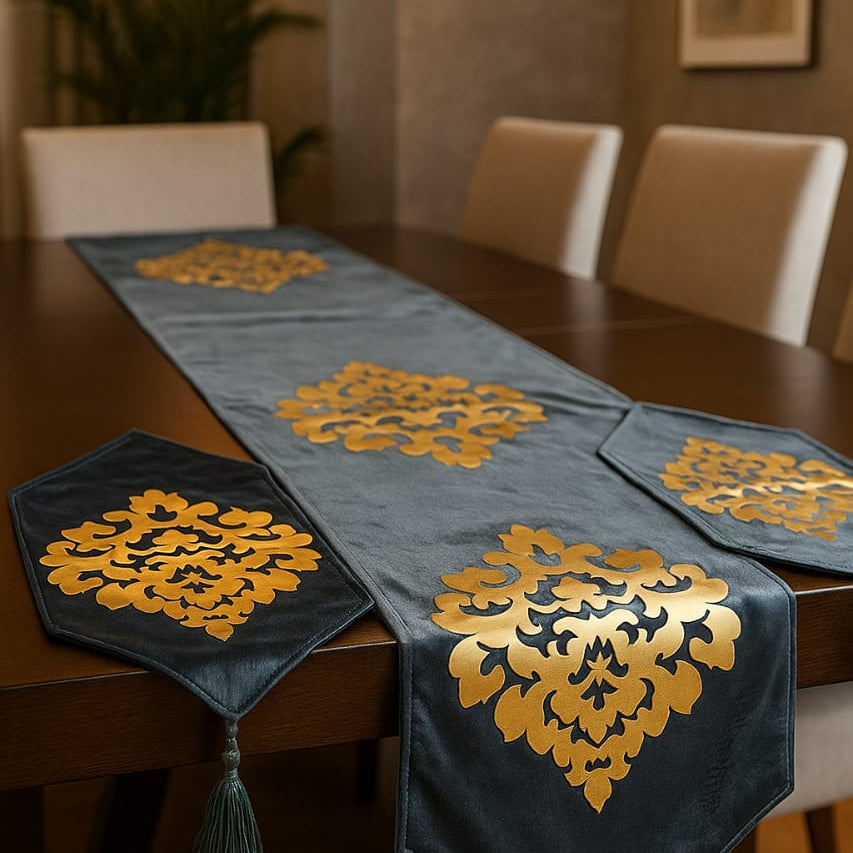 Silver crest Gold Table Runner