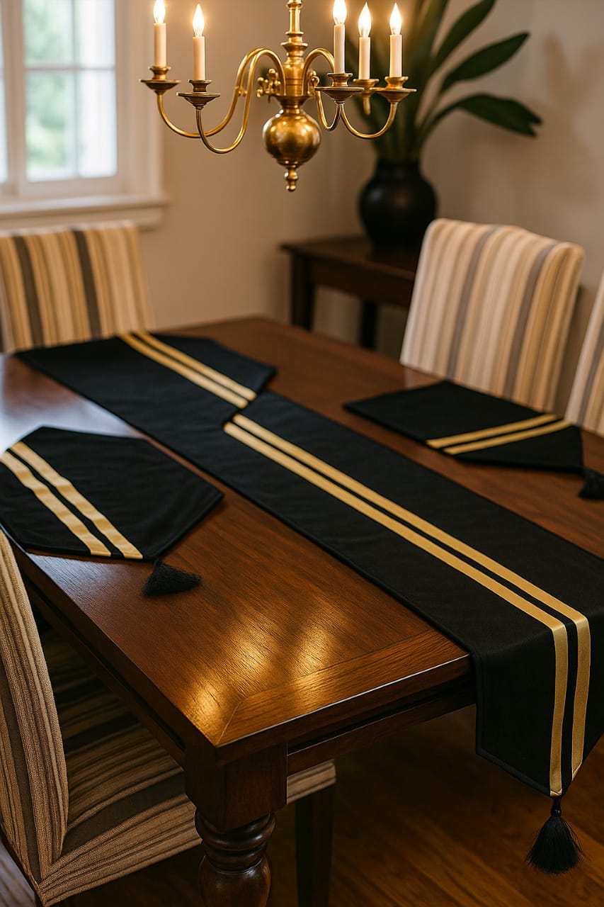 Noir Majesty Table Runner