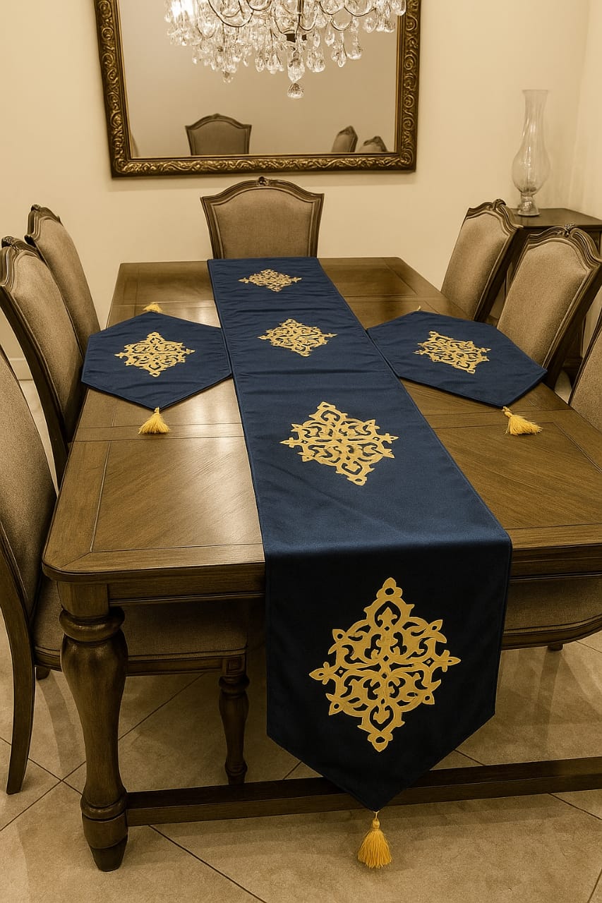 Azure Glow Table Runner