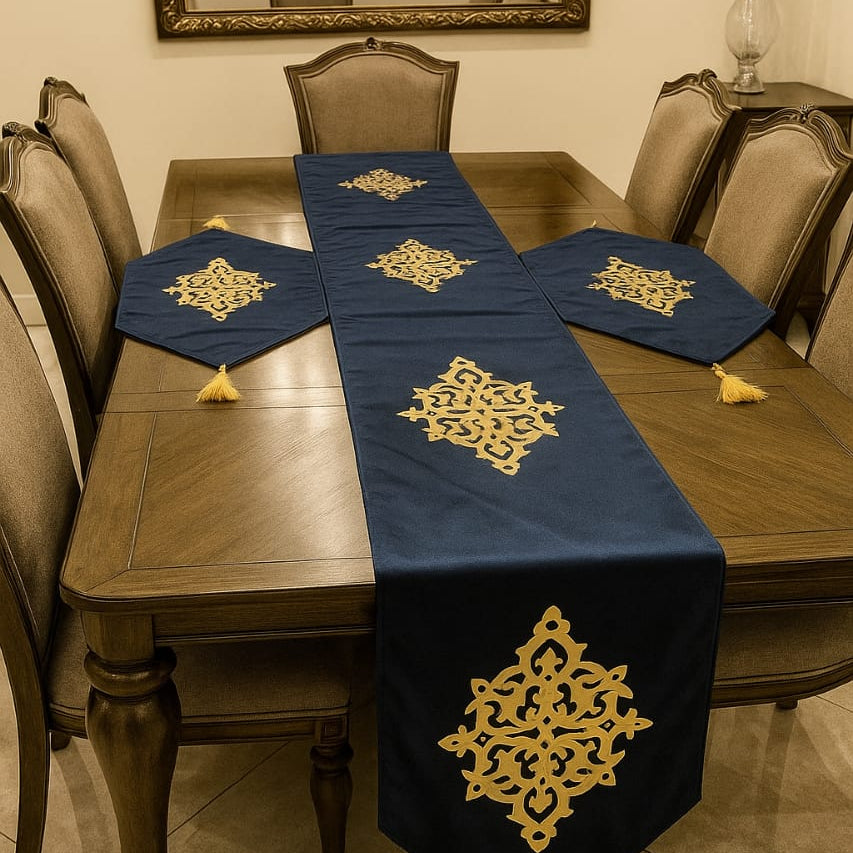 Azure Glow Table Runner