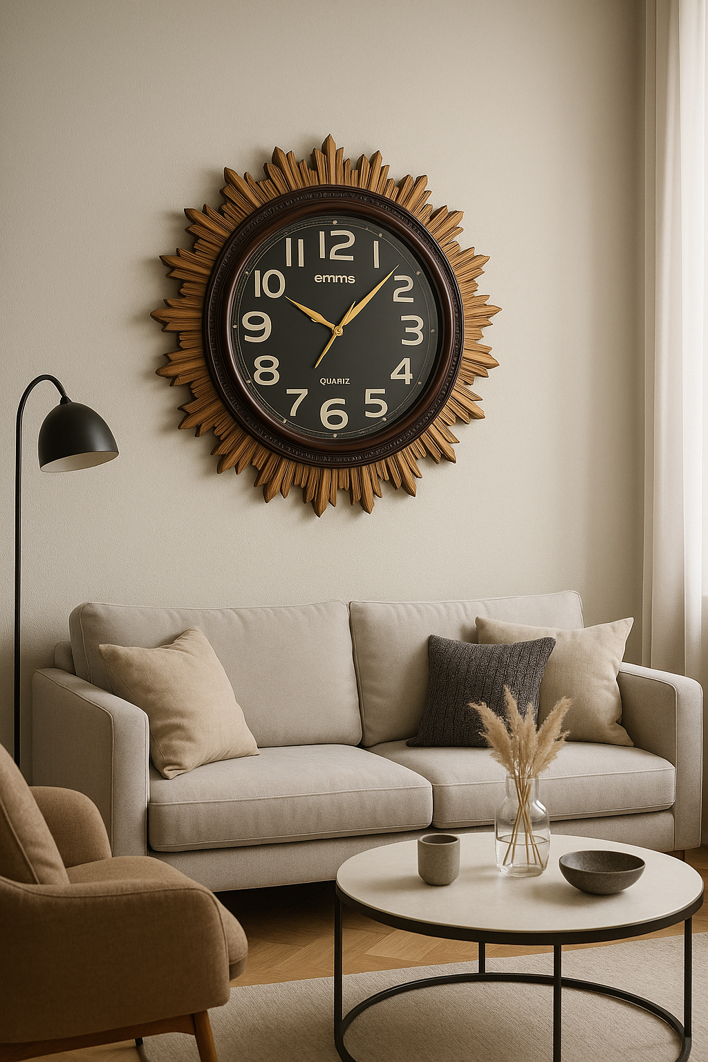 Golden Hour Wall Clock