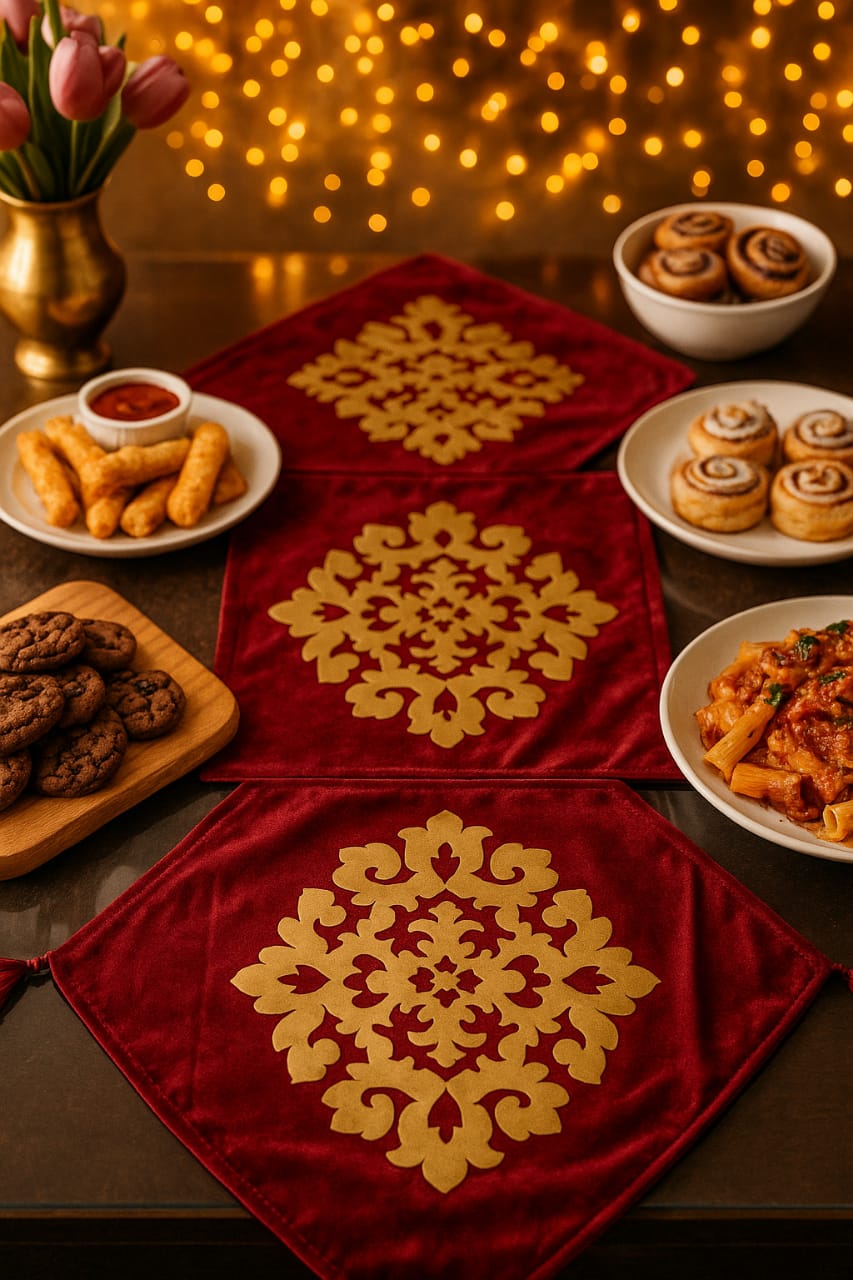 Crimson Royale Table Runner