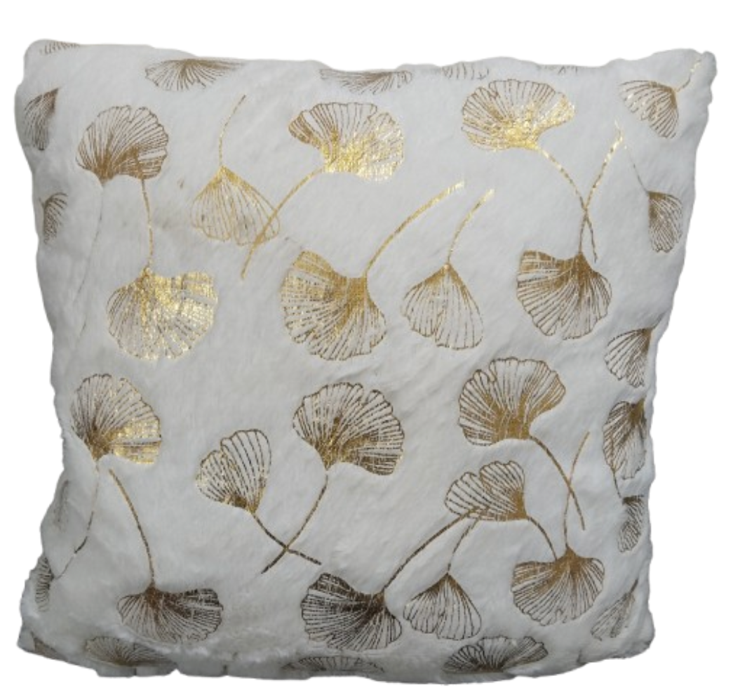 Ivory Gold Whisper Cushion